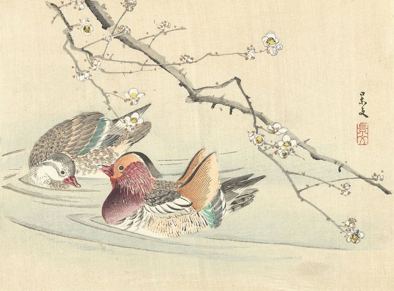 Zwei Enten von Matsumura Keibun - 1892 von Gave Meesters