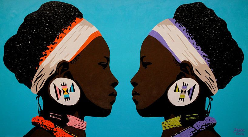 Zulu tweeling by Irene Jonker
