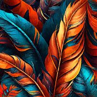 Feathers watercolor art #Feathers