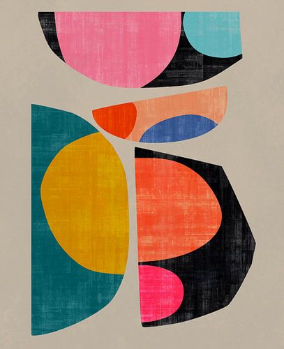 Gekleurde stukken 8 van Angel Estevez