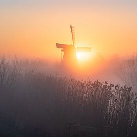 Noordermolen sunrise van Sander van der Werf