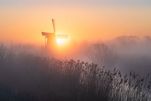 Noordermolen sunrise van Sander van der Werf