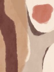 Des formes abstraites douces aux couleurs chaudes