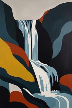Fall of water by De Muurdecoratie