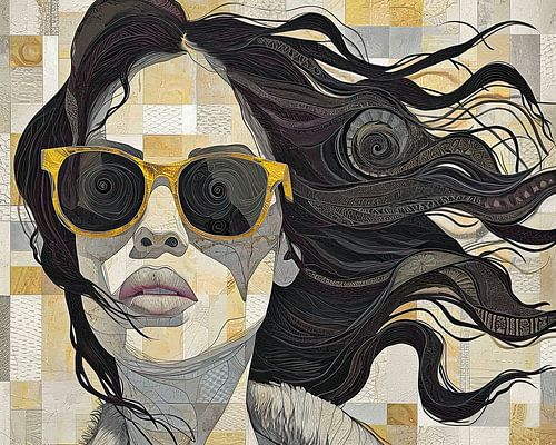 Vrouw Met Spiraal van Kunst Kriebels