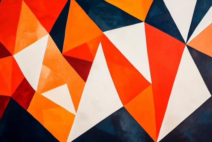 Geometrische Formen in leuchtenden Farben von Poster Art Shop