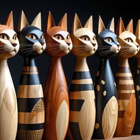 Cat chess by Jutta Maria Pusl