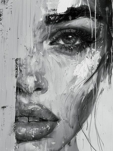 Modern Abstract Portret van SPEQ ART