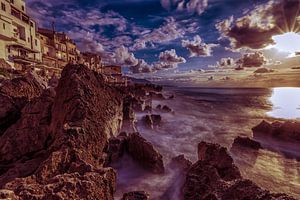 Zonsondergang Sicilie von Mario Calma
