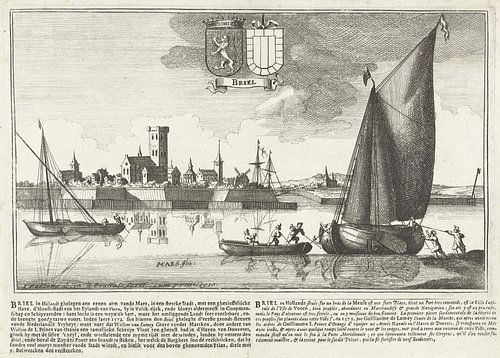 Gezicht op Brielle, Gaspar Bouttats, 1679