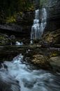 Beautiful waterfall in the Italian Dolomites. by Jos Pannekoek thumbnail