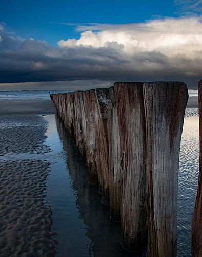 Breakwaters along the Zeeland coast.