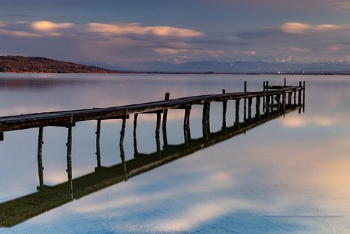Avondlijke sfeer aan de Ammersee