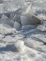 Crushing ice on the Markermeer, the Netherlands