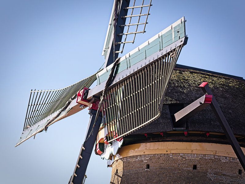 Cap of wind turbine at Kinderdijk by Rob Boon