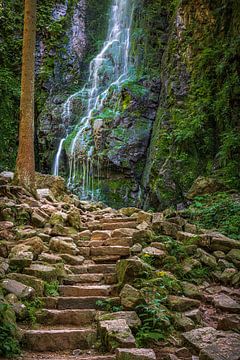 Der Burgbach-Wasserfall, Schwarzwald, Deutschland von Henk Meijer Photography