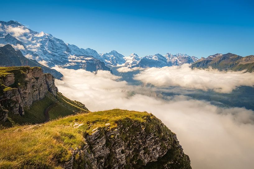 Blick vom Männlichen auf die Berge des Berner Oberlandes (Schweiz) von Chris Rinckes