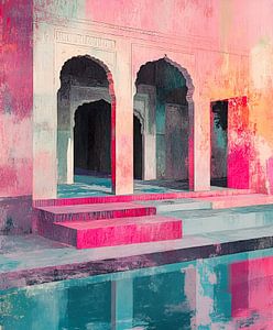 Bunter Tempel in Indien