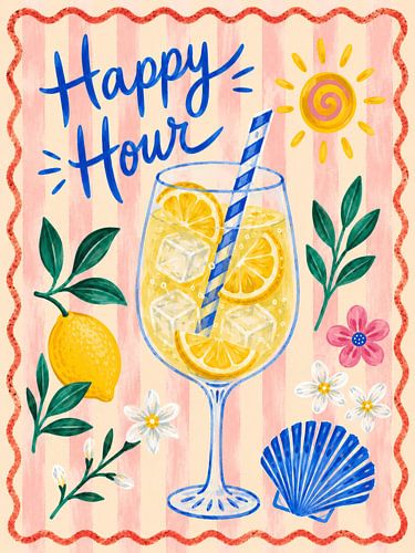 Happy Hour, cocktail time van Studio Allee