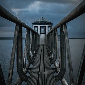 vuurtoren in oostmahorn van Tom Knotter