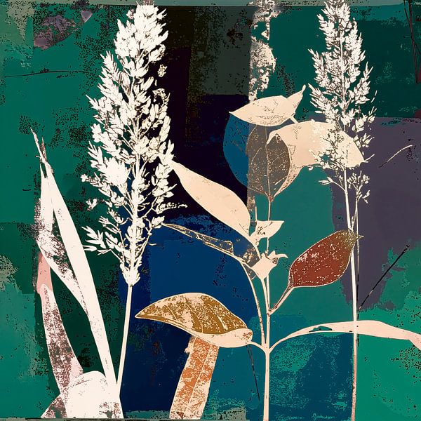 Moderne botanische Illustration - Gräser -15 von Studio Pieternel
