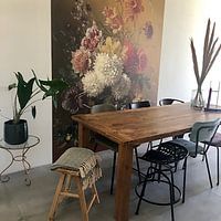 Klantfoto: Stilleven met bloemen in een vaas, Georgius Jacobus Johannes van Os (gezien bij vtwonen), als naadloos behang