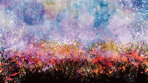 Field full of flowers.