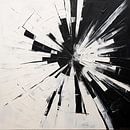 Explosie abstract zwart-wit van TheXclusive Art thumbnail