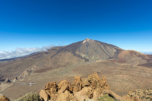 Blick vom Alto de Guajara zum Pico del Teide