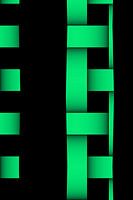 Vertical abstract green modern fabric wickerwork