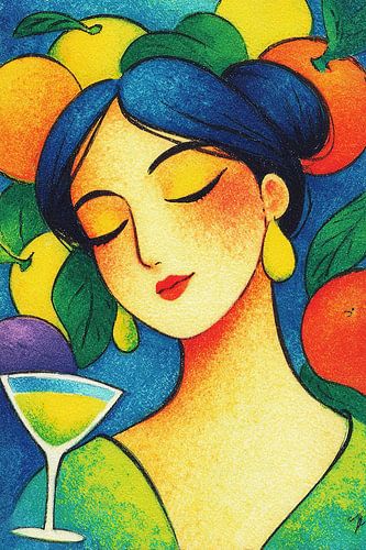Cocktail pour femmes | Boissons et fruits délicieux sur OMG Art