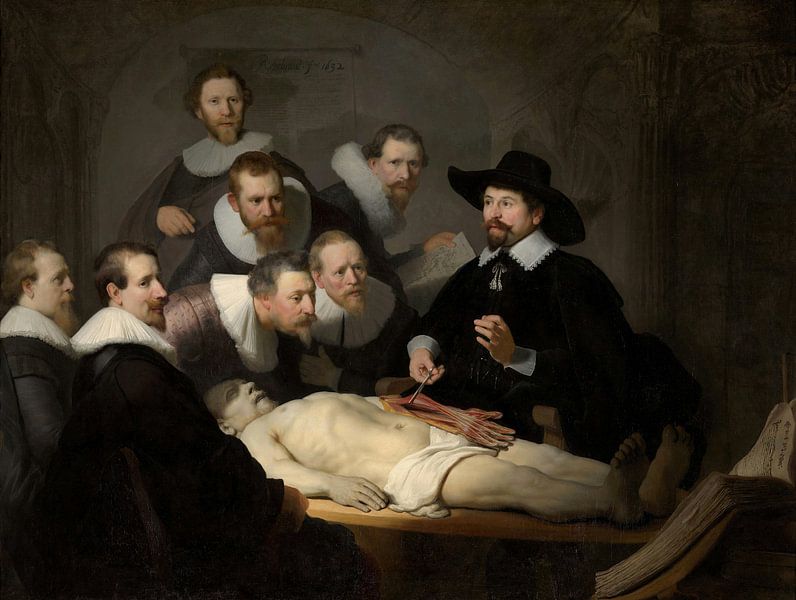 Rembrandt van Rijn, De anatomische les van Dr Nicolaes Tulp van Rembrandt van Rijn