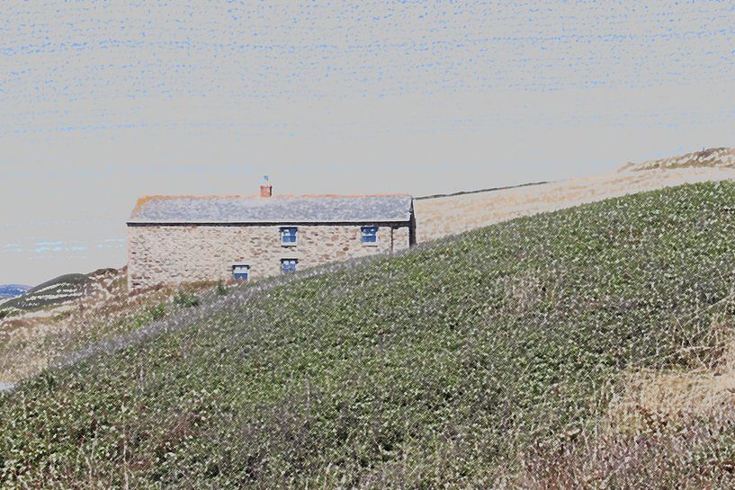 Fishing Cove, Gunwalloe - Drawing by Anouk Davidse