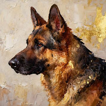 Chien berger allemand 1 sur Johannas Art Creations