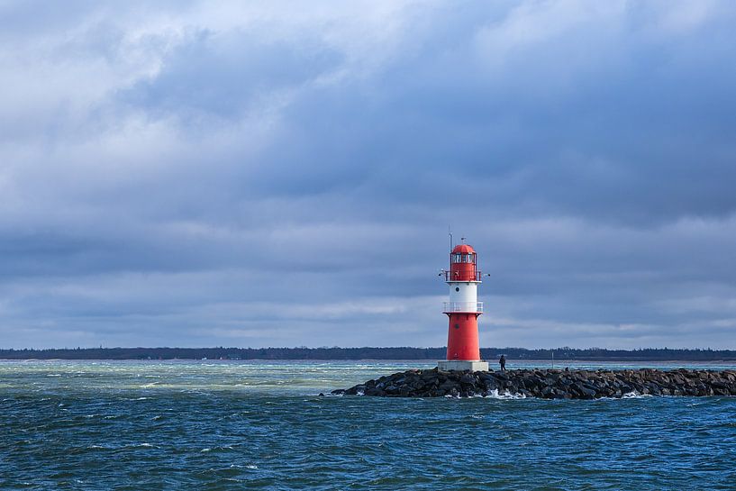 Pier on the Baltic coast in Warnemünde by Rico Ködder
