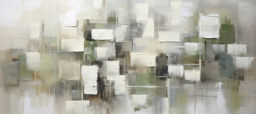 Soft Green Grey 38.33 by ARTEO Paintings