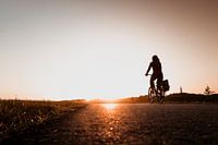 Op de fiets naar werk via de Driemanspolder