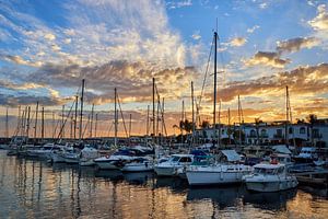 Puerto de Mogan Sonnenuntergang