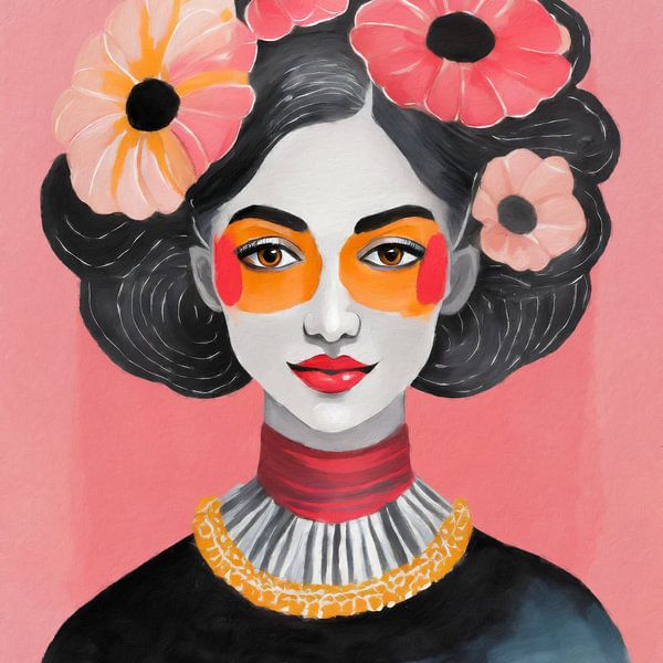 Lora - a Happy Portrait van J.O. Han