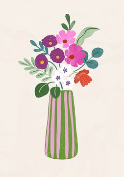 Vibrant Bloom Vase