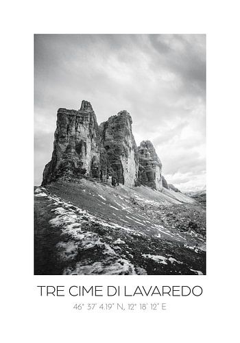 Tre Cime di Lavaredo | Grafische poster