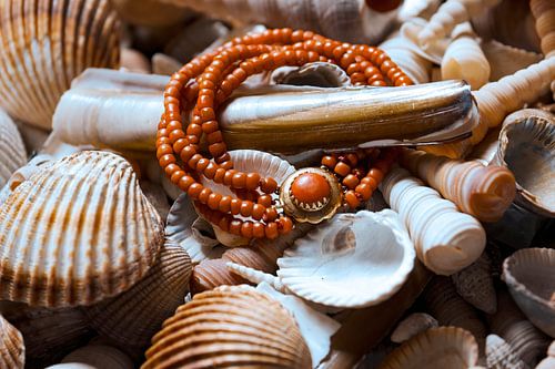 Blood coral necklace