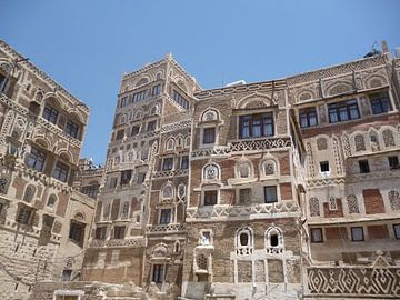 Sana'a - Huizen in de Oude Stad by Sarah Rijziger