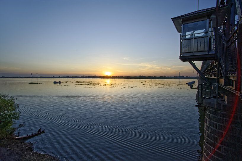 Songhua River, Harbin China by Henri Berlize
