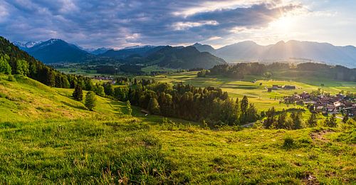 Sunset in the mountains