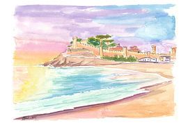 Tossa de Mar Costa Brava Spanish beach view by Markus Bleichner
