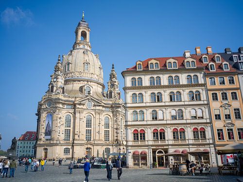 Dresden - De Frauenkirche op de Neumarkt
