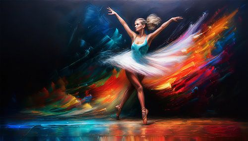 Dansen met kunstmatige kleuren