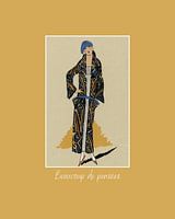 Beaucoup de pensées - Vintage Art Deco fashion print | Historical fashion