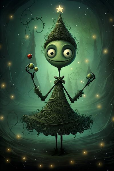 Juggling Christmas tree by Heike Hultsch